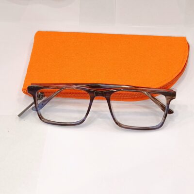opto lens-kart stylish acetate frame  zero power frame (Shiny Black) (Copy)