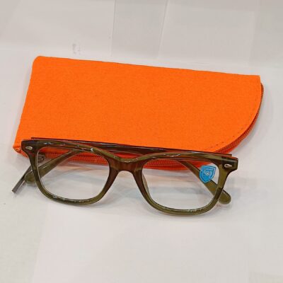 opto lens-kart stylish TR frame zero power frame (Shiney Olive)