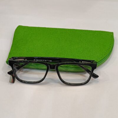 opto lens-kart stylish Light weight zero power frame (Black Sky)